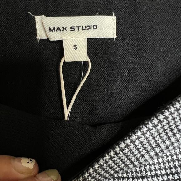 Max Studio Houndstooth Plaid Pull On Leggings NWT Size Small - Picture 11 of 13